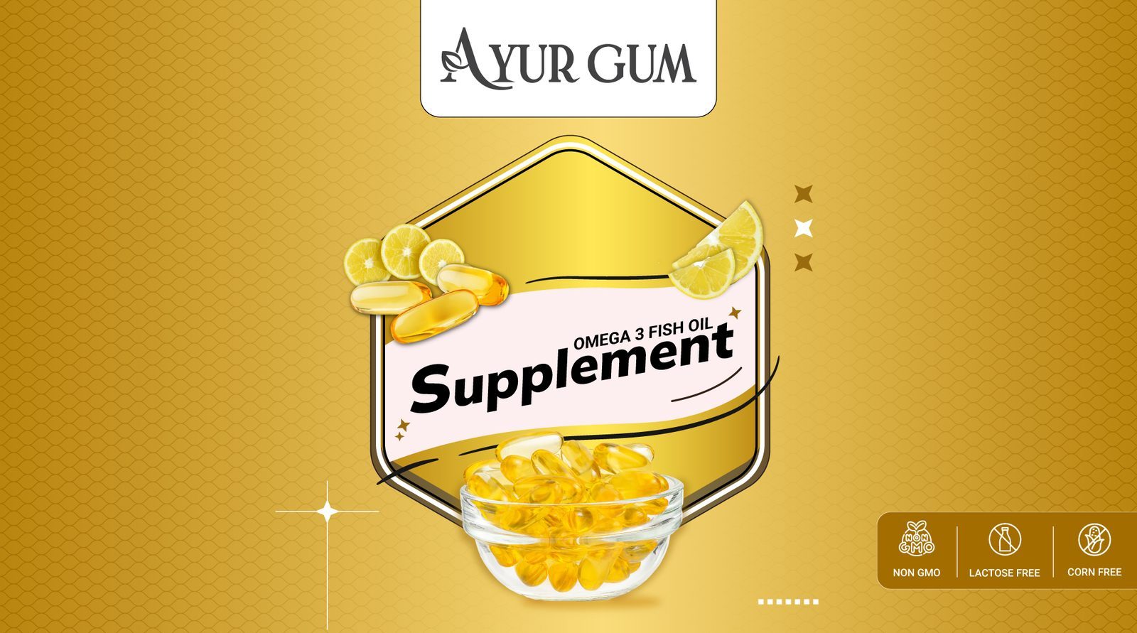 Ayur Gum - Supplements - Omega 3 Fish Oil