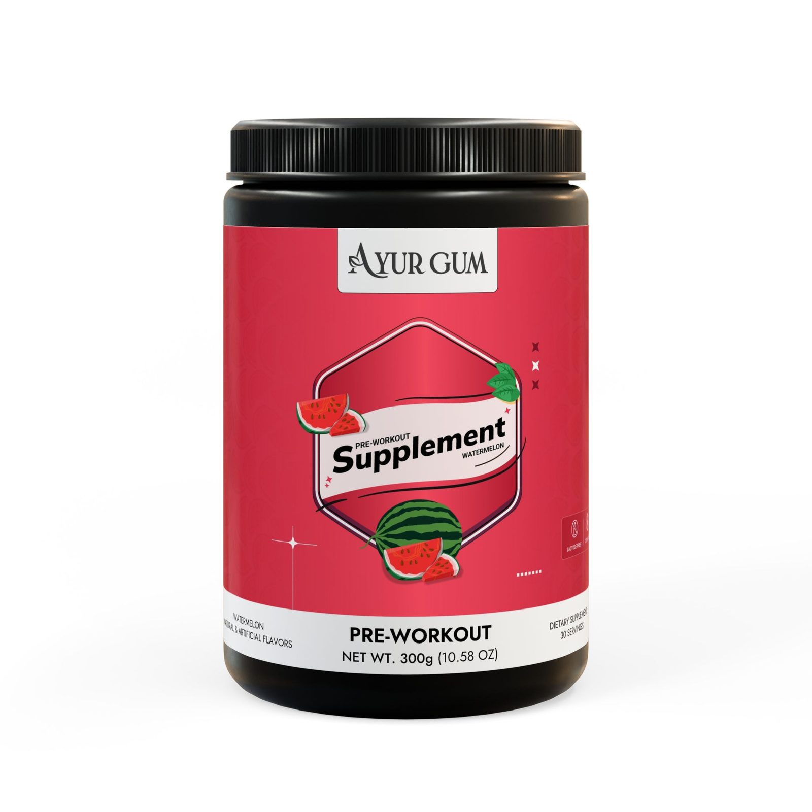 Ayur Gum - Supplements - Pre-Workout Watermelon