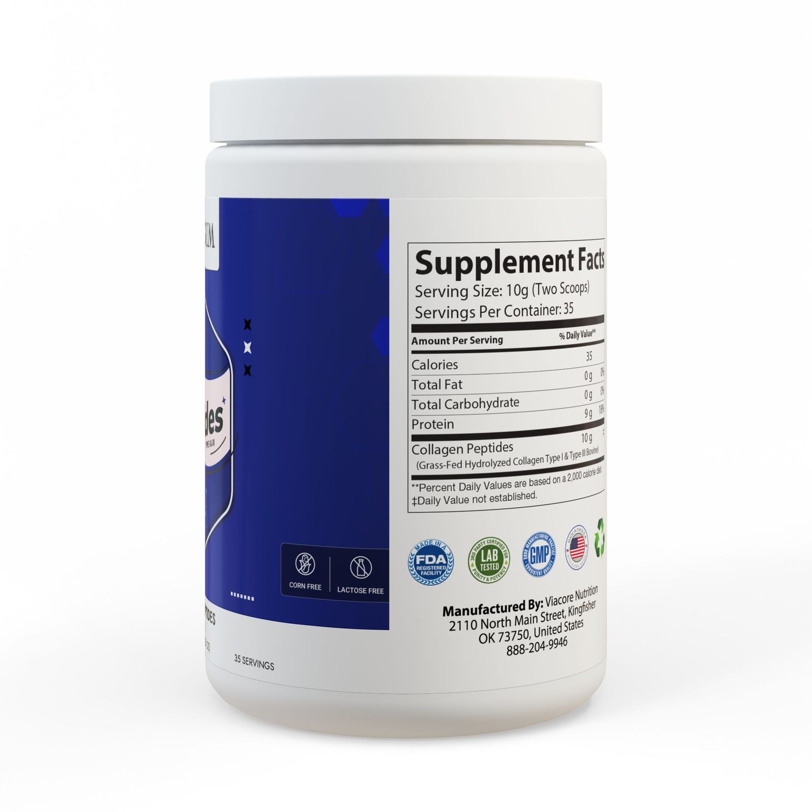 Supplements - Collagen Peptides - Label Detail