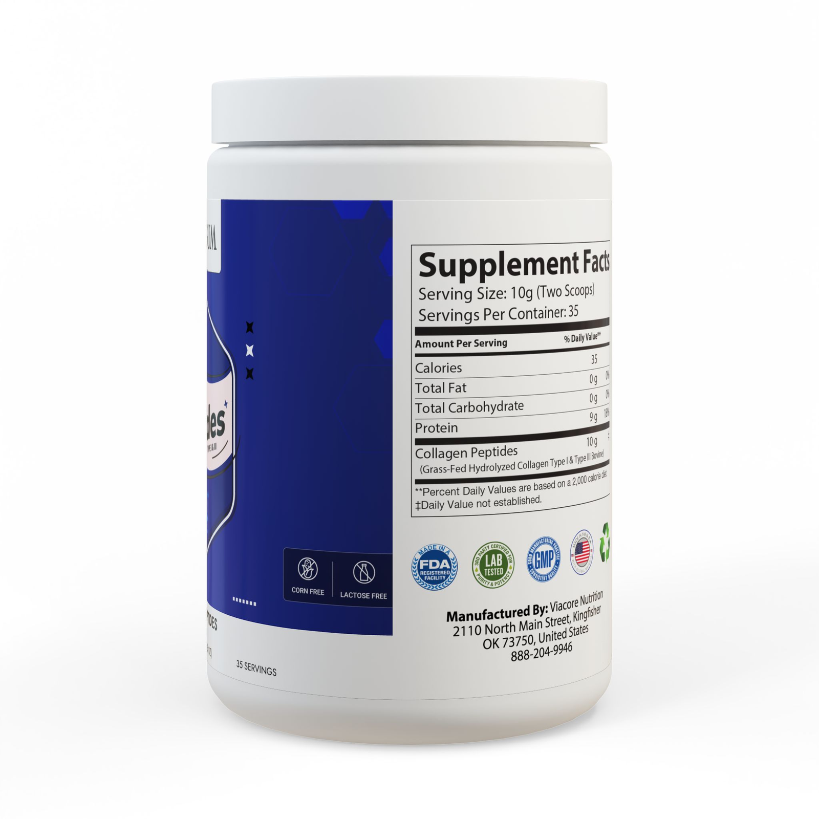Supplements - Collagen Peptides - Label Detail
