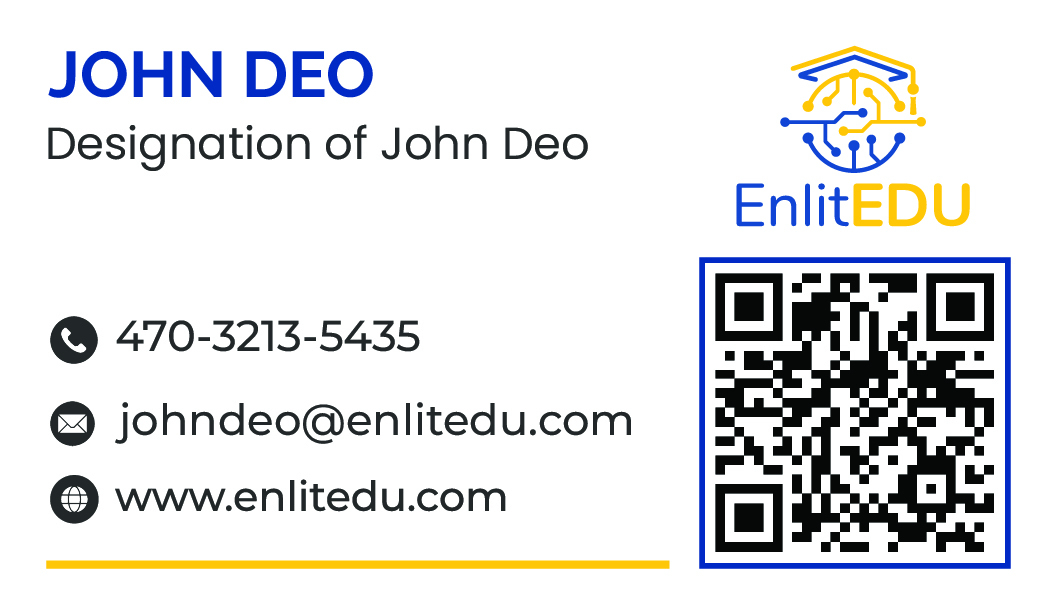 EnlitEDU - Visiting Card - Front