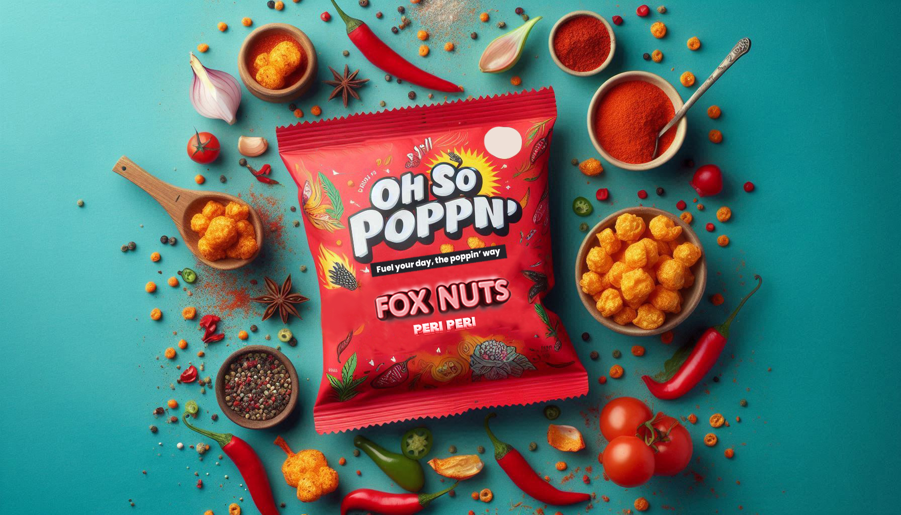 Oh So Poppin' - Snacks - Peri Peri Fox Nuts