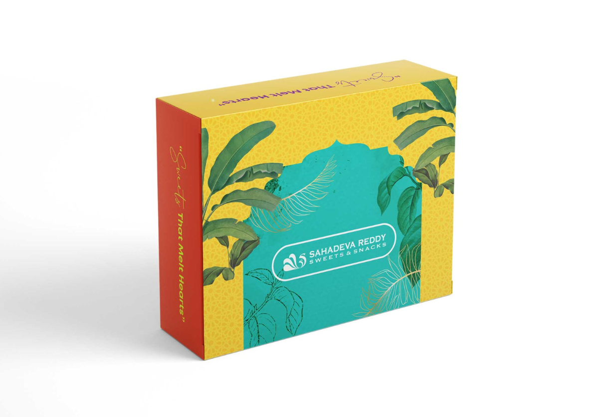Sahadeva Reddy - Sweets & Snacks - Gift Box - Teal & Marigold
