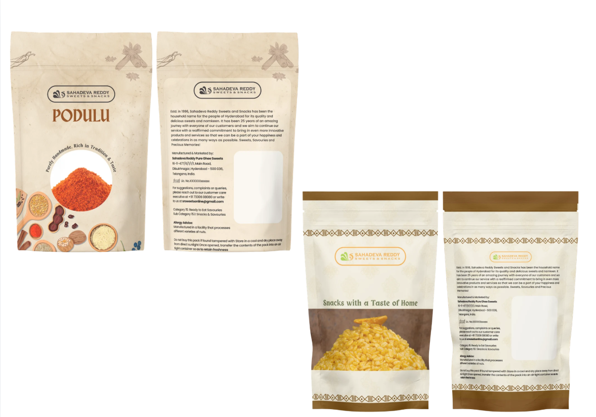 Sahadeva Reddy - Sweets & Snacks - Snack Pouches
