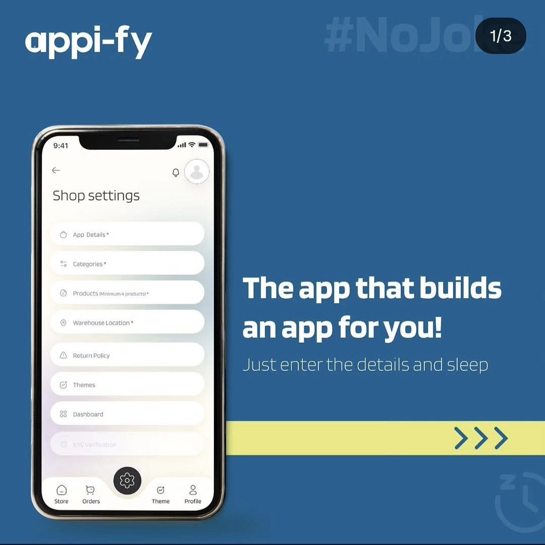 Appify - E-commerce App Developer - slide 1