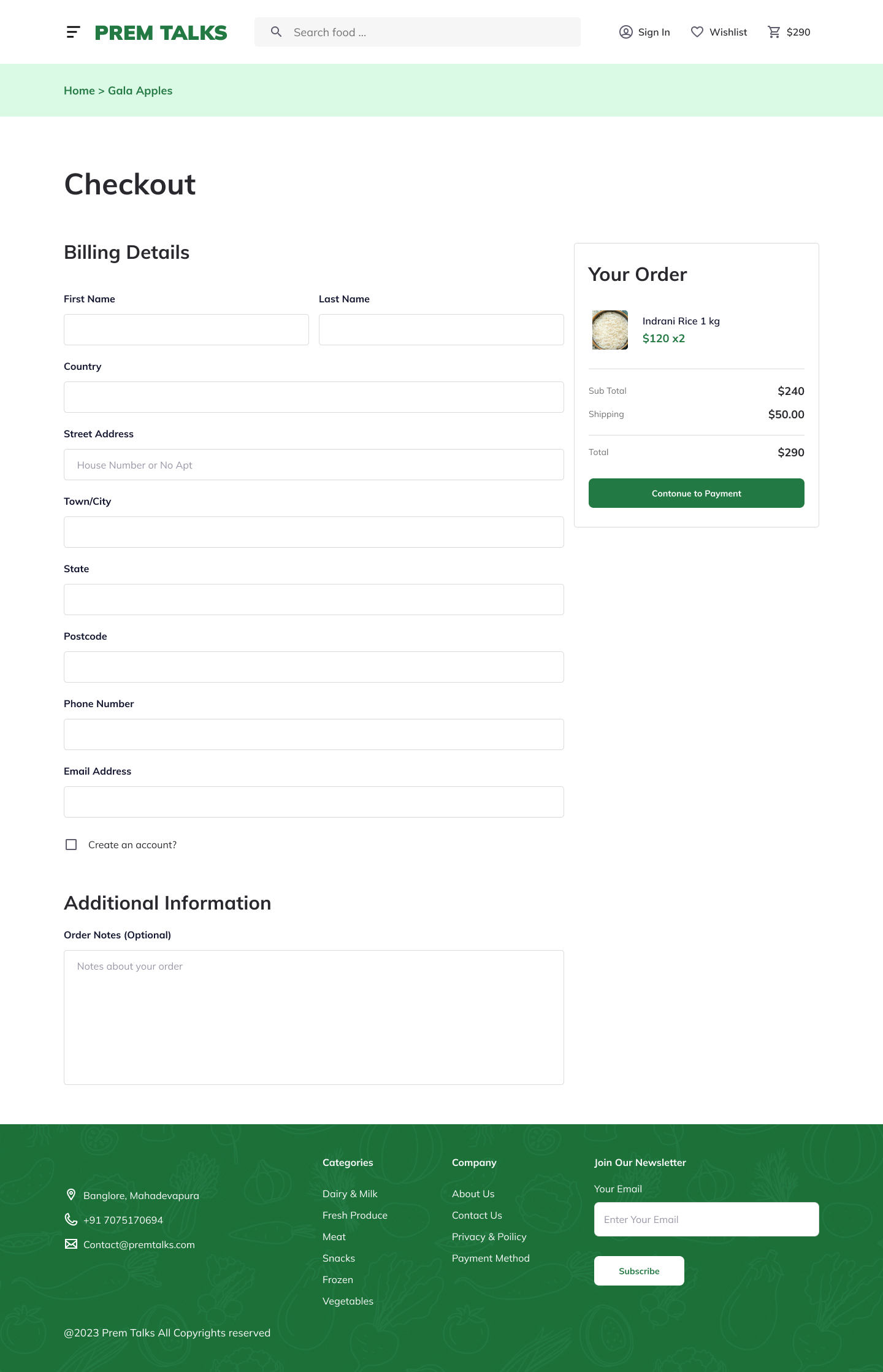 Checkout